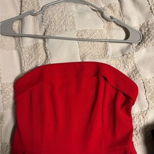 Elegant Red Boot Cut Jumpsuit